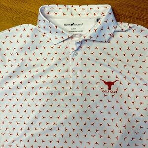 UT Longhorns golf shirt size large from UT Golf Club. Great condition